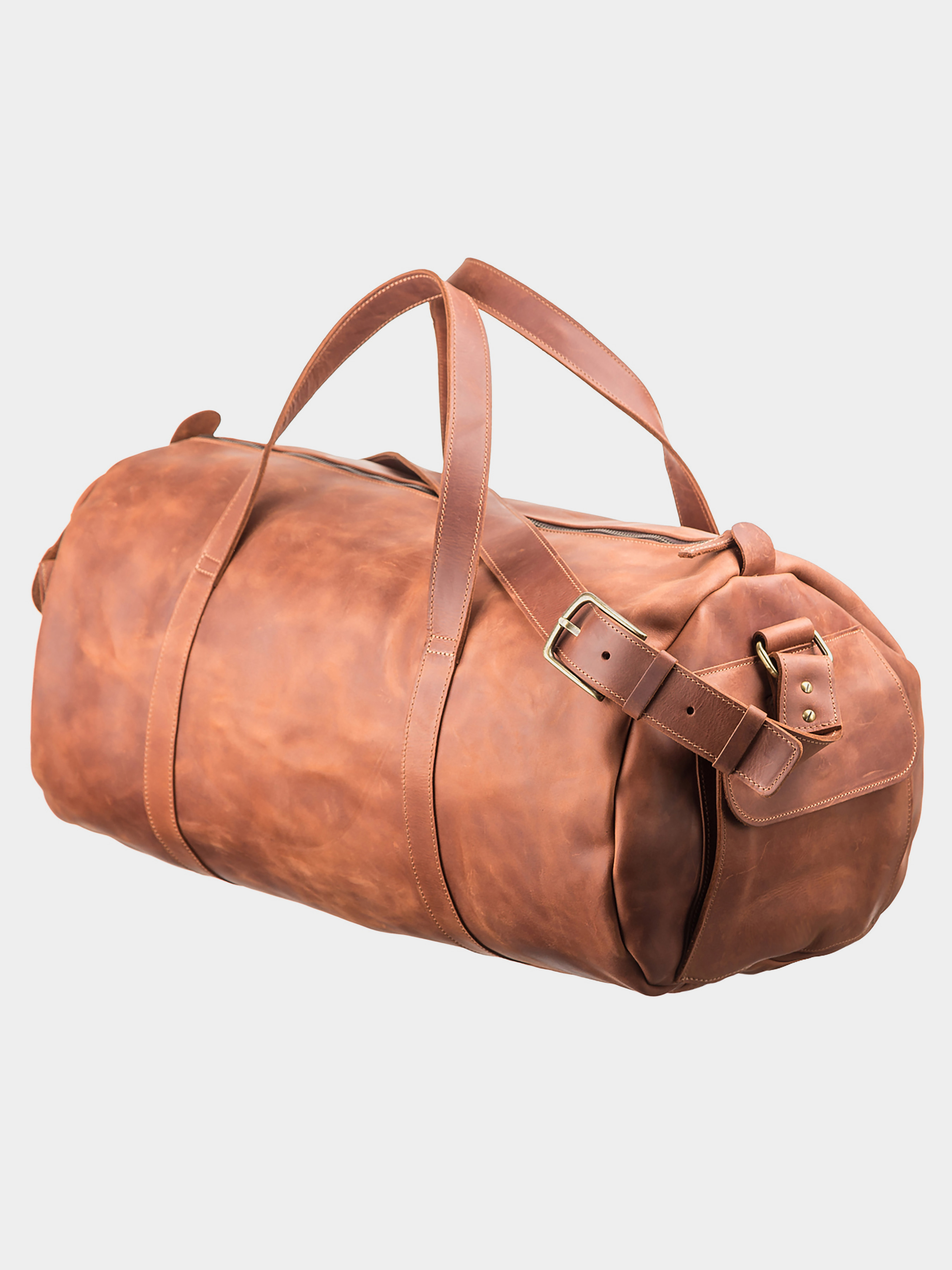 Grande Pelle Дорожня сумка (bag24_11047) Унісекс колір - Коричневий матеріал - Шкіра