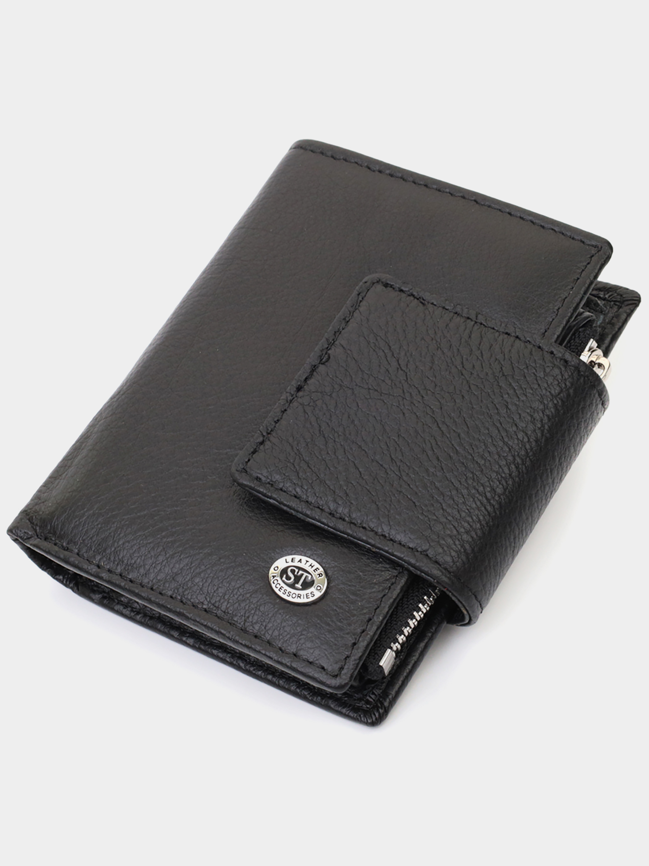 ST Leather Accessories Портмоне (bag24_22703) Жіноче колір - Чорний матеріал - Шкіра ST Leather Accessories - купити в Україні