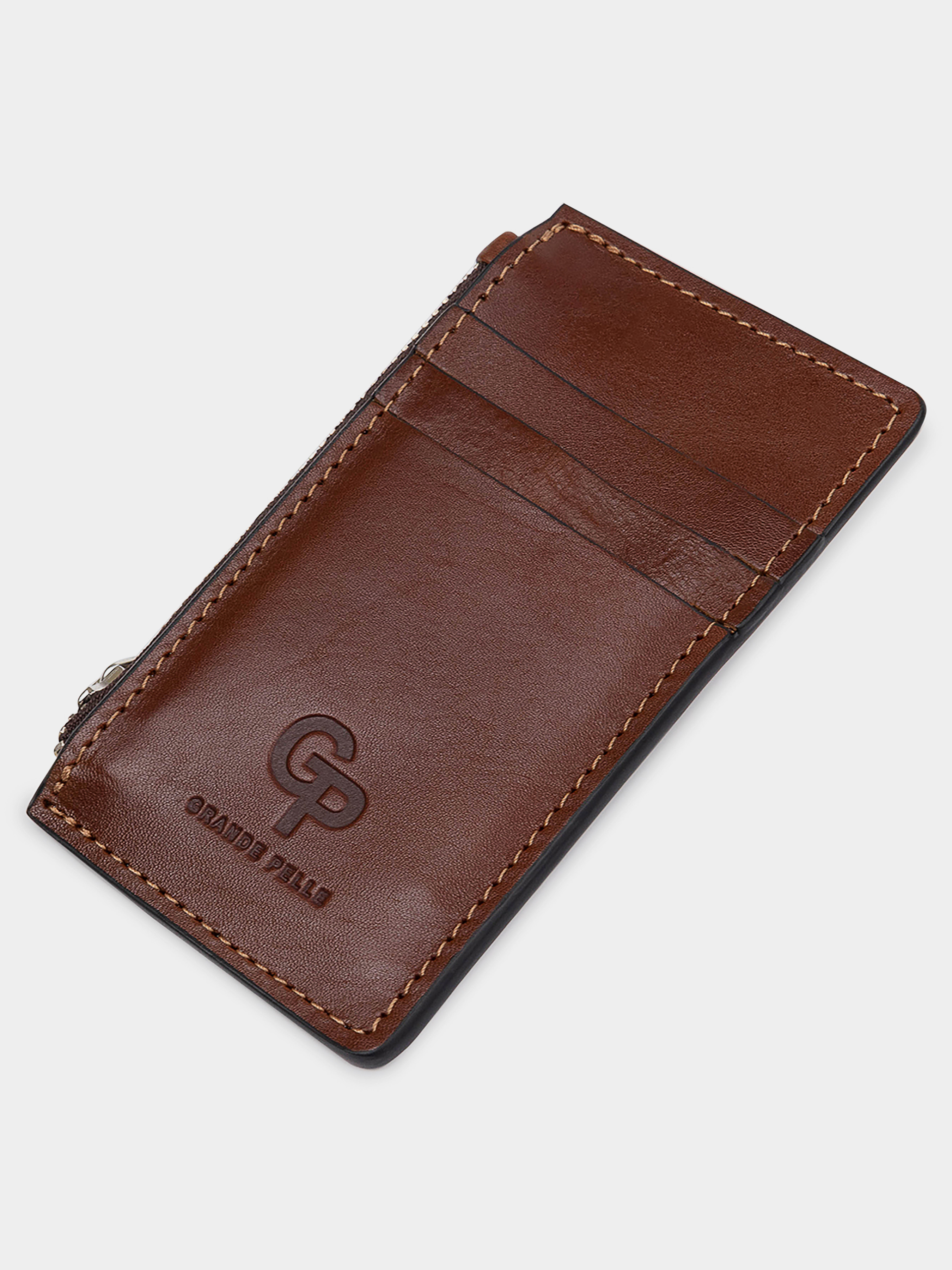 Grande Pelle Візитниця (bag24_11400) Унісекс колір - Коричневий матеріал - Шкіра