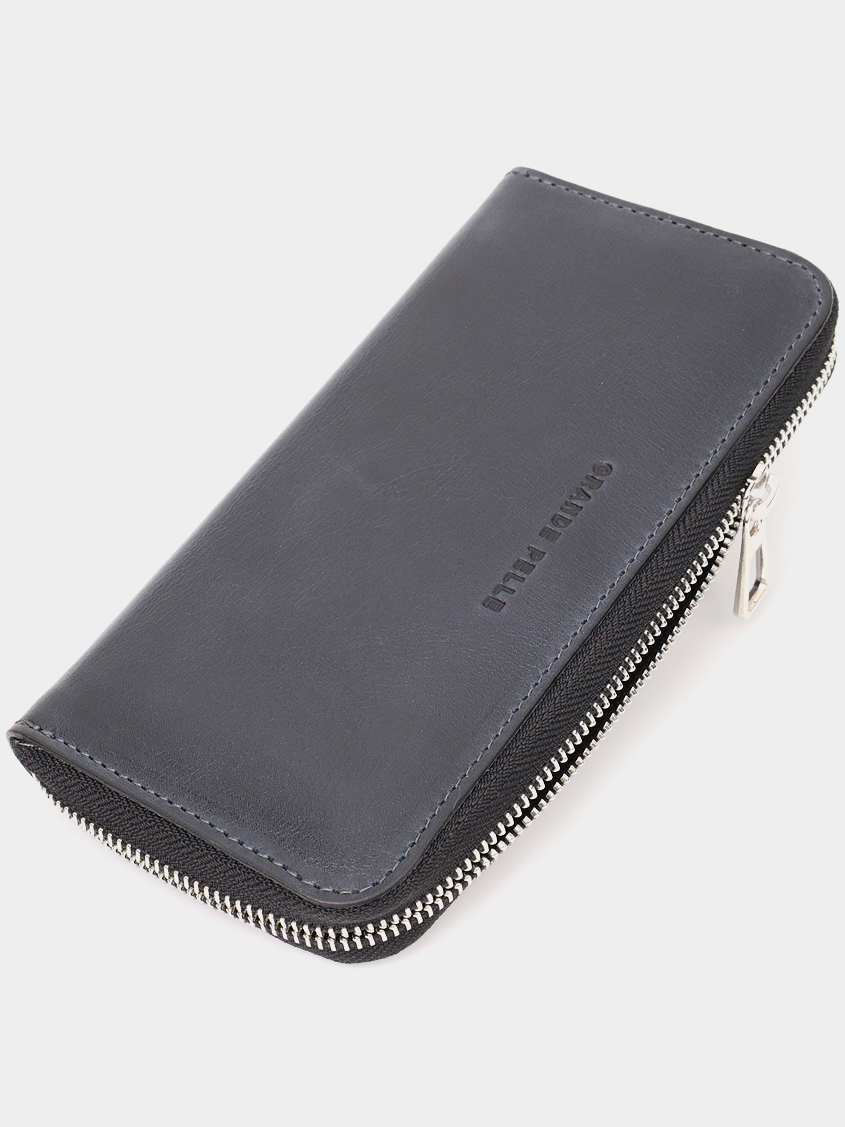 Grande Pelle Гаманець (bag24_11644) Чоловіче колір - Синій матеріал - Шкіра