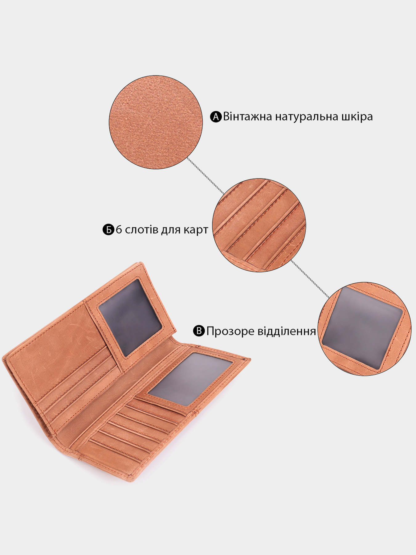 Гаманець Vintage модель bag24_22853 Гаманець Vintage модель bag24_22853 Фото