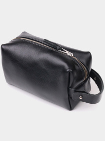 Органайзер-косметичка среднего размера из гладкой кожи на молнии Grande Pelle модель bag24_16764 Фото