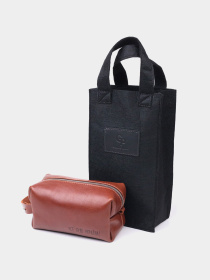 Чоловічий несесер середнього розміру з гладкої шкіри на блискавці Україна GRANDE PELLE  Світло-коричневий Grande Pelle модель bag24_16766 Фото