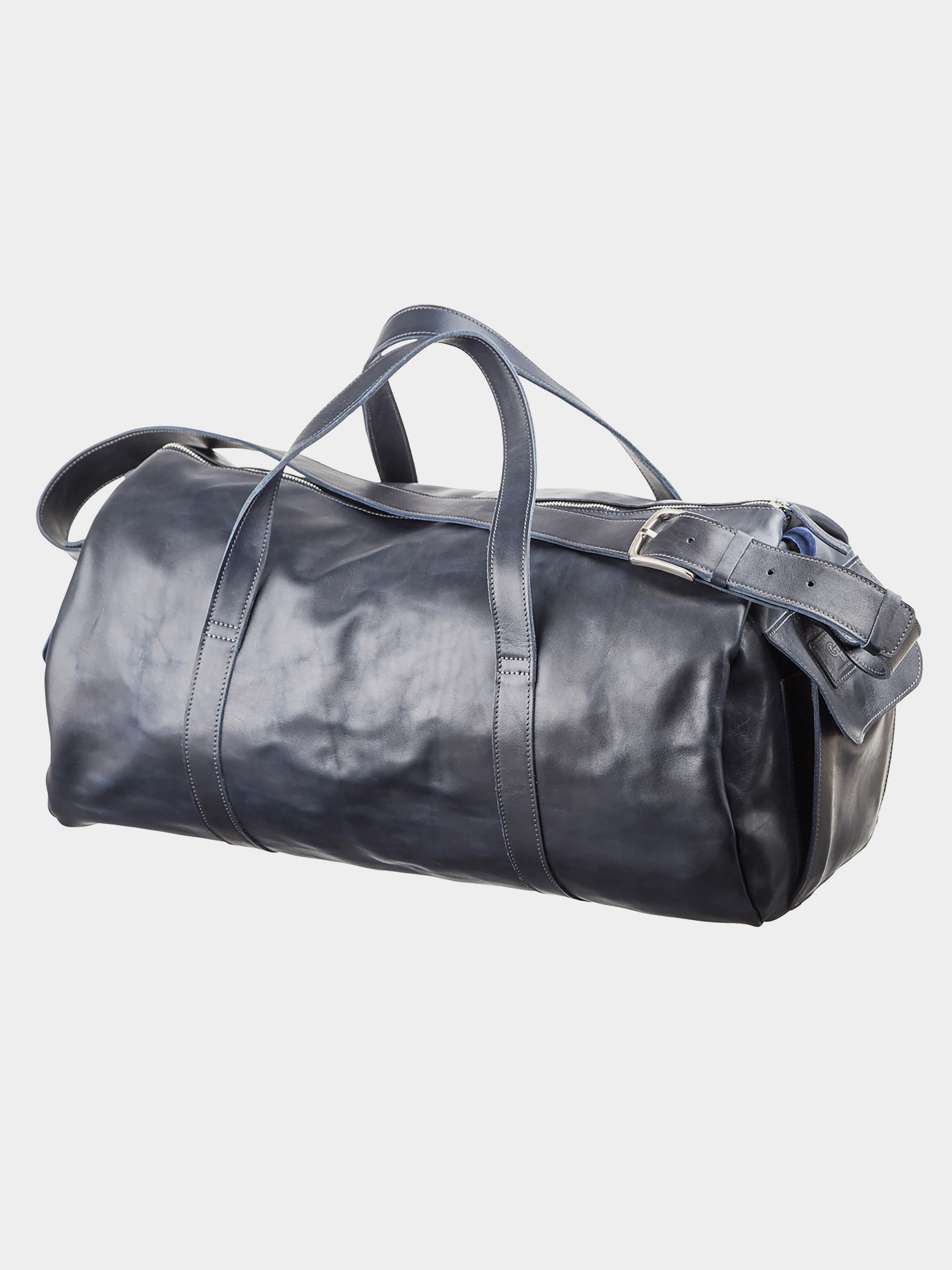 Grande Pelle Дорожня сумка (bag24_11049) Унісекс колір - Синій матеріал - Шкіра
