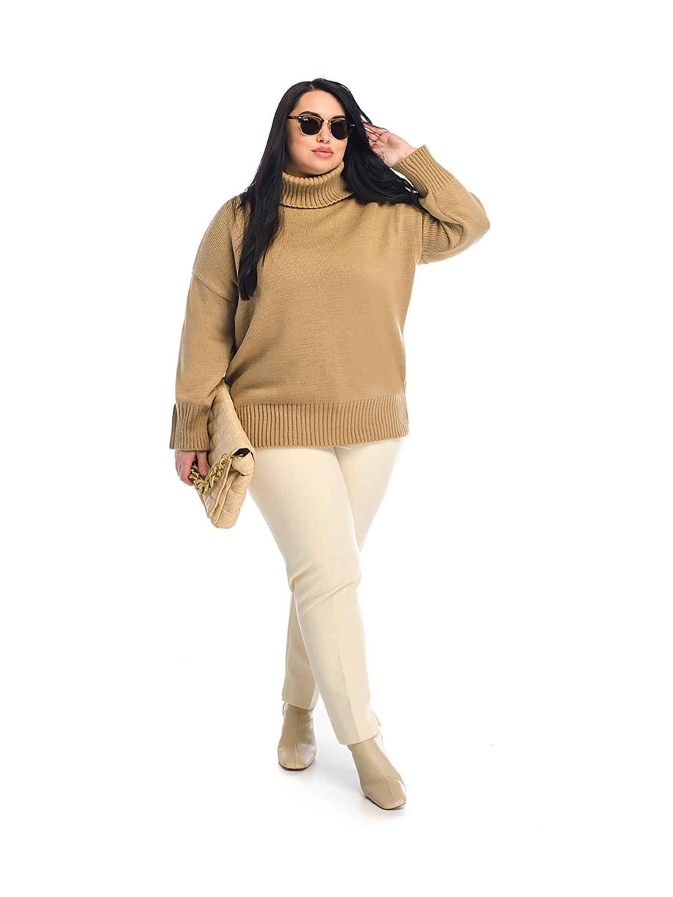 Свитер SVTR модель 4435beigeWSWTSVTR Фото