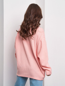 Светр ISSA Plus модель 13763_персиковый Фото