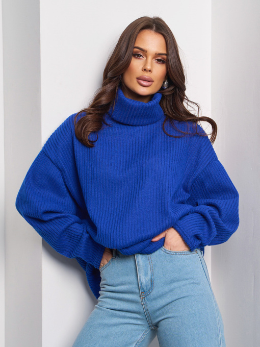 Свитер ISSA Plus модель 13763_электрик Фото