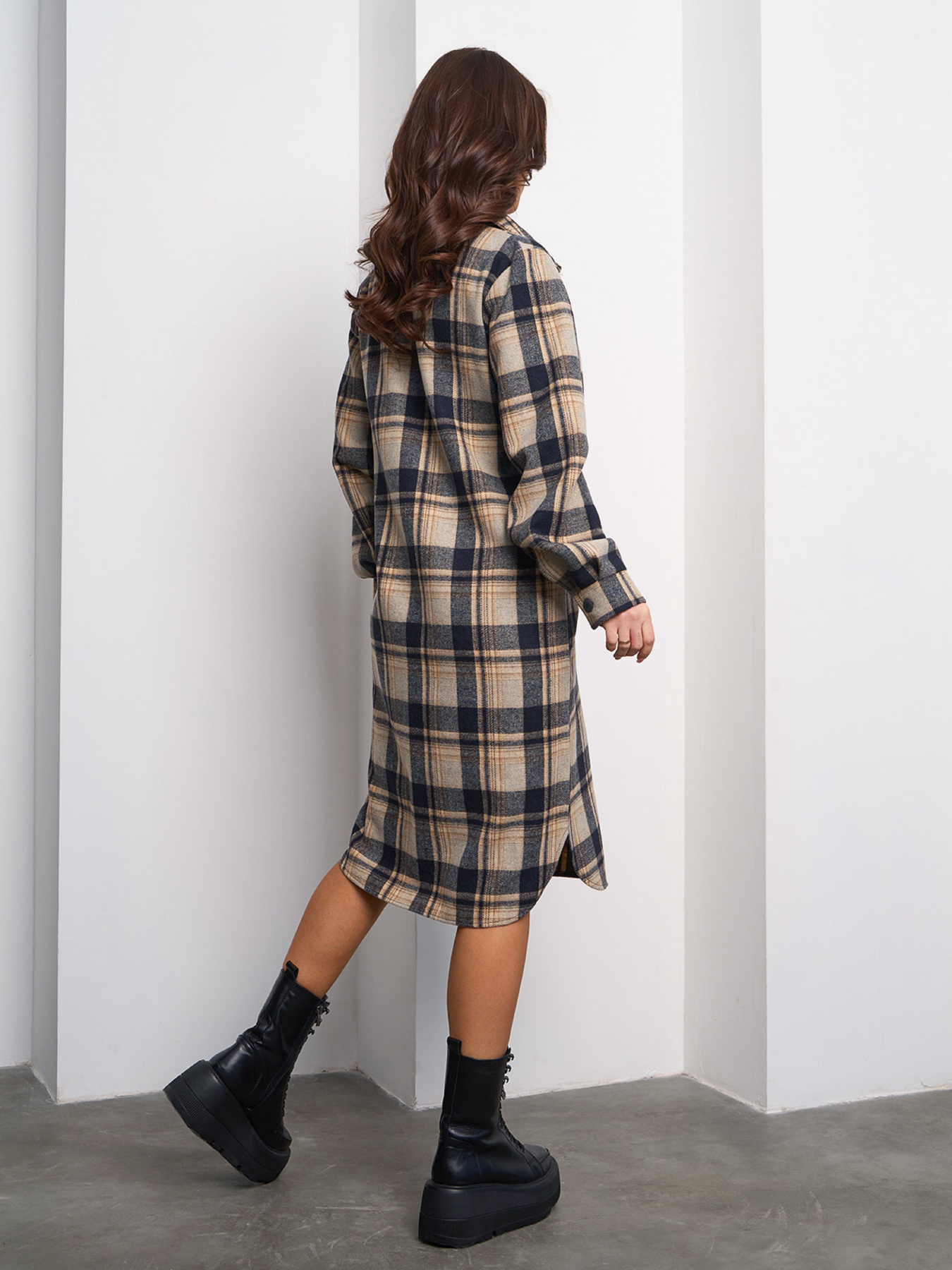 Платье миди ISSA Plus модель 14992_мультиколор Фото