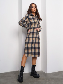 Платье миди ISSA Plus модель 14992_мультиколор Фото