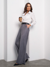 Брюки палаццо ISSA Plus модель 14995_серый Фото