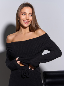 Костюм ISSA Plus модель SA-590_черный Фото