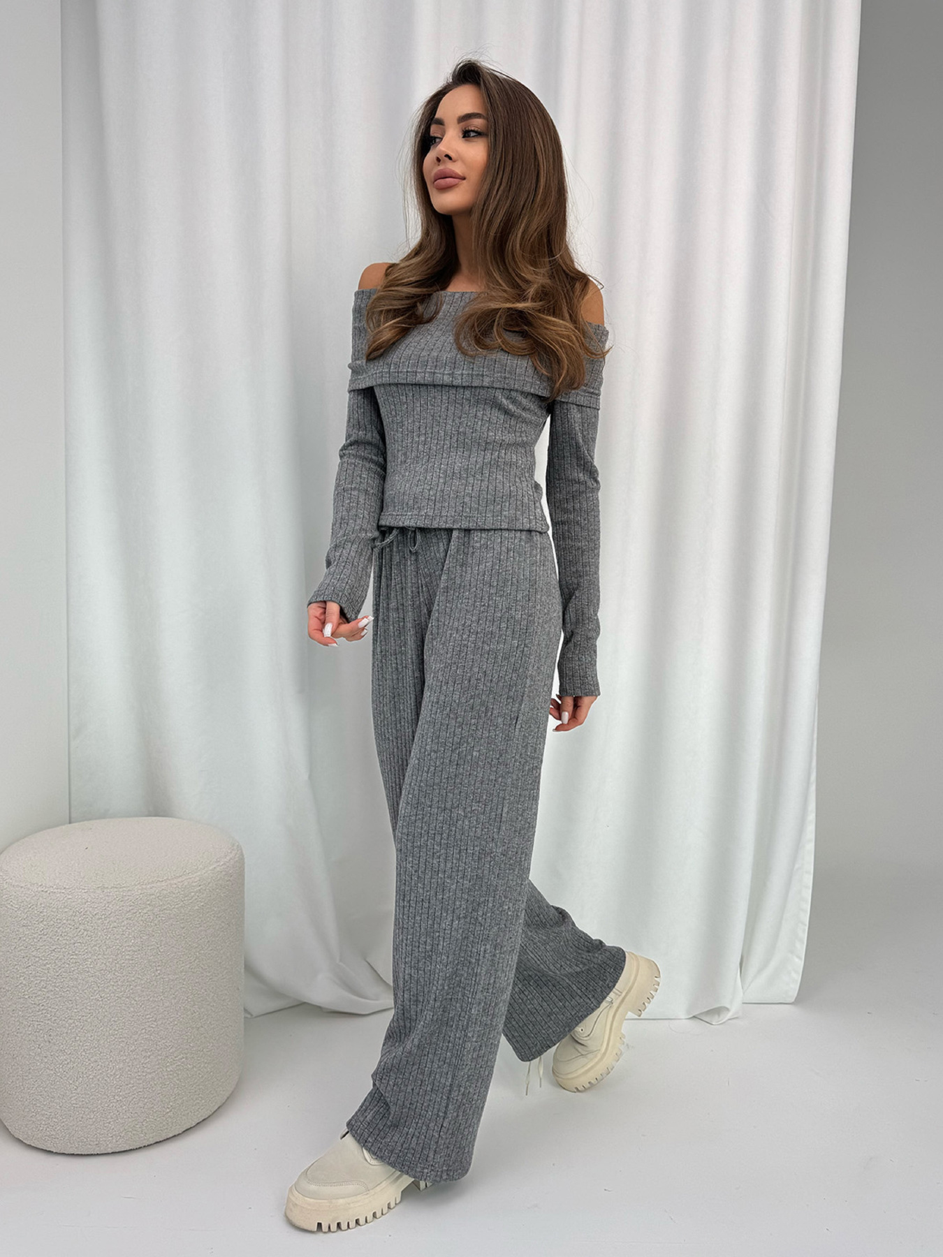 Костюм ISSA Plus модель SA-590_серый Фото