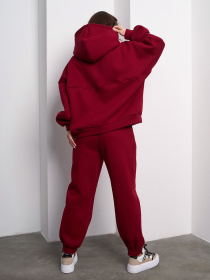 Повсякденний костюм ISSA Plus модель 13624A_бордовый Фото