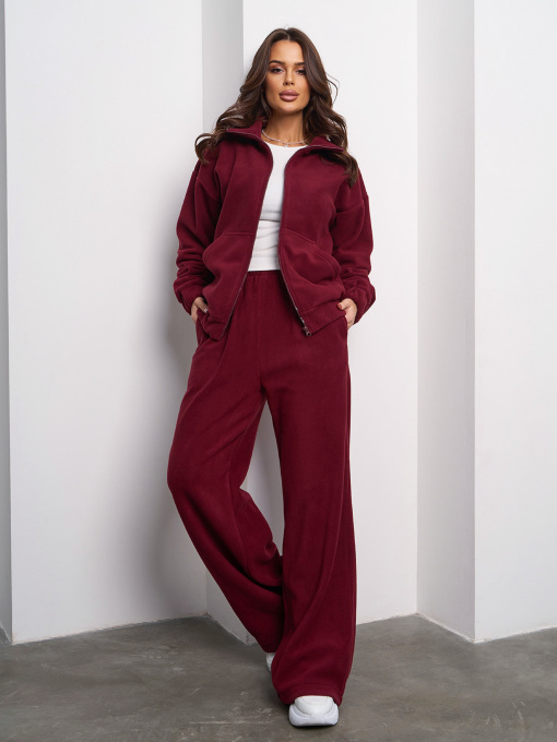 Спортивний костюм ISSA Plus модель 14873A_бордовый Фото