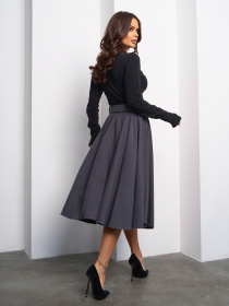 Спідниця міді ISSA Plus модель 14971A_серый Фото