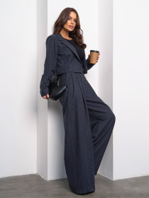 Деловой костюм ISSA Plus модель 14994_темно_синий Фото