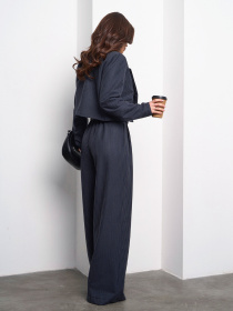 Деловой костюм ISSA Plus модель 14994_темно_синий Фото