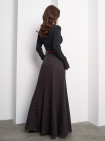 Юбка макси ISSA Plus модель 14999_мультиколор Фото