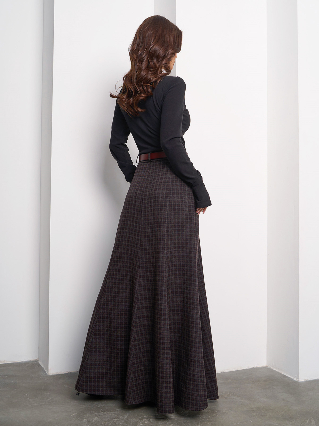 Спідниця максі ISSA Plus модель 14999_мультиколор Фото