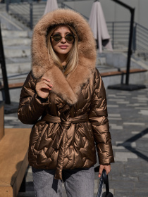 Куртки и дубленки MilaNova модель Куртка К-328 кап кемел Фото