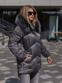 Куртки MilaNova модель Куртка К-344 серый Фото