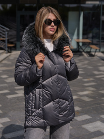 Куртки и дубленки MilaNova модель Куртка К-344 серый Фото