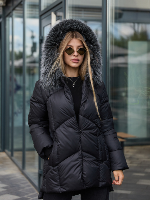 Куртки и дубленки MilaNova модель Куртка К-344 черный Фото