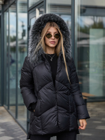 Куртки и дубленки MilaNova модель Куртка К-344 черный Фото