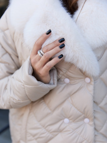 Куртки MilaNova модель Куртка К-328 бежевый Фото