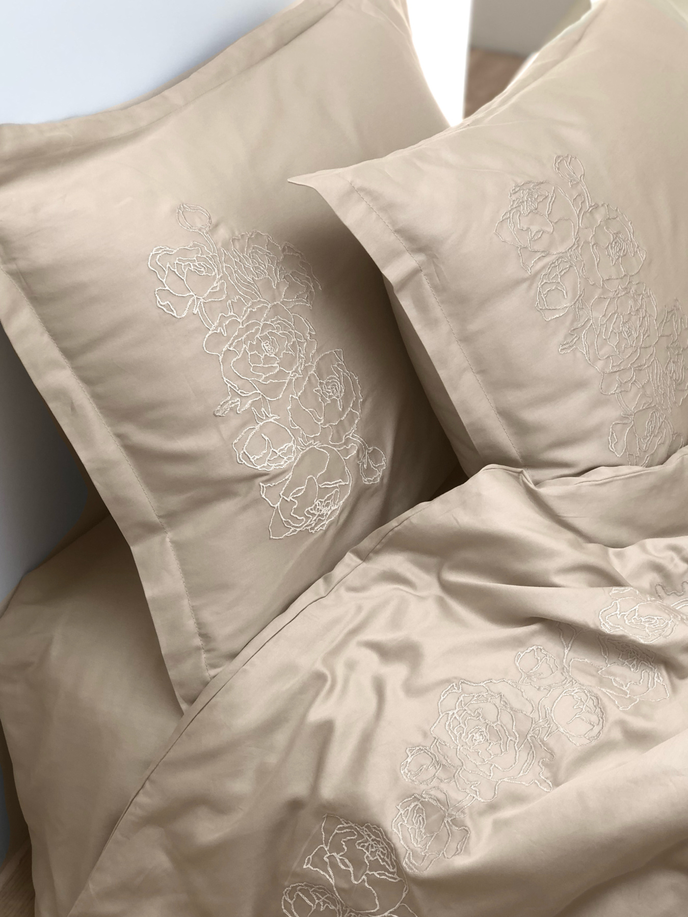 Підковдра лате з вишитими півоніями Cozy модель 8009444 Фото