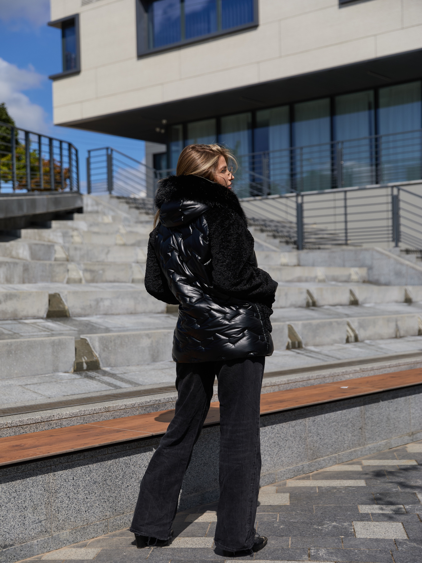 Зимняя куртка MilaNova модель Куртка К-308  кап черный Фото