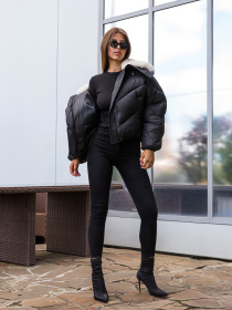 Куртки MilaNova модель Куртка К-286 черный Фото