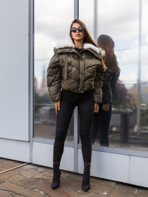 Куртки MilaNova модель Куртка К-286 хаки Фото