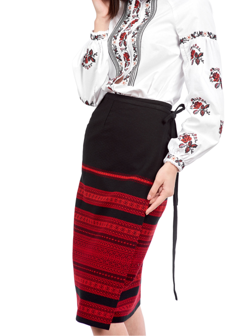 Юбка миди Едельвіка модель 95-12-00black Фото