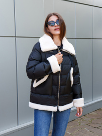 Куртки MilaNova модель Куртка К-287 черный Фото