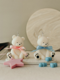 Фігурна свічка "Ведмедик", парфумована, з натурального оливкового воску Candle Design модель 140.2002 Фото