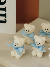 Фигурная ароматическая свеча "Мишка мини" из натурального оливкового воска Candle Design модель 140.2003 Фото