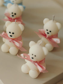 Фігурна ароматична свічка "Ведмедик міні" з натурального оливкового воску Candle Design модель 140.2003/1 Фото