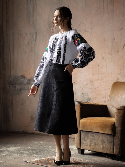 Спідниця міді Едельвіка модель 136-24-00 Фото