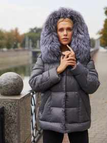 Куртки MilaNova модель Куртка К-229 ех матовый серый Фото