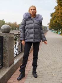 Куртки та дублянки MilaNova модель Куртка К-229 ех матовый серый Куртки та дублянки MilaNova модель Куртка К-229 ех матовый серый Фото