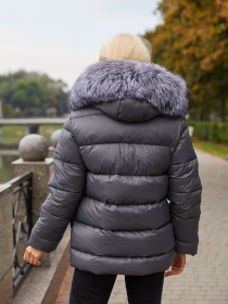 Куртки та дублянки MilaNova модель Куртка К-229 ех матовый серый Куртки та дублянки MilaNova модель Куртка К-229 ех матовый серый Фото