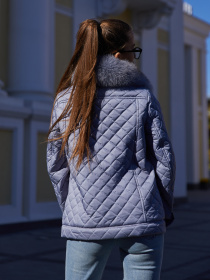 Куртки MilaNova модель Куртка К-204 серый Фото