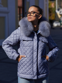 Куртки и дубленки MilaNova модель Куртка К-204 серый Фото