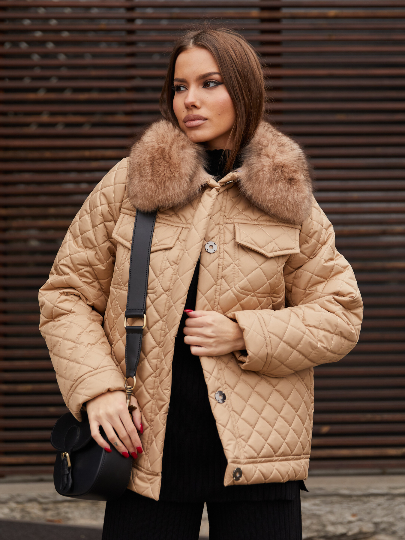 Куртки MilaNova модель Куртка К-204 кемел Фото