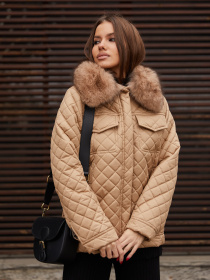 Куртки MilaNova модель Куртка К-204 кемел Фото