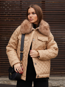 Куртки MilaNova модель Куртка К-204 кемел Фото