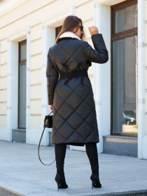 Пальто MilaNova модель Пальто ПВ-323 черный Фото