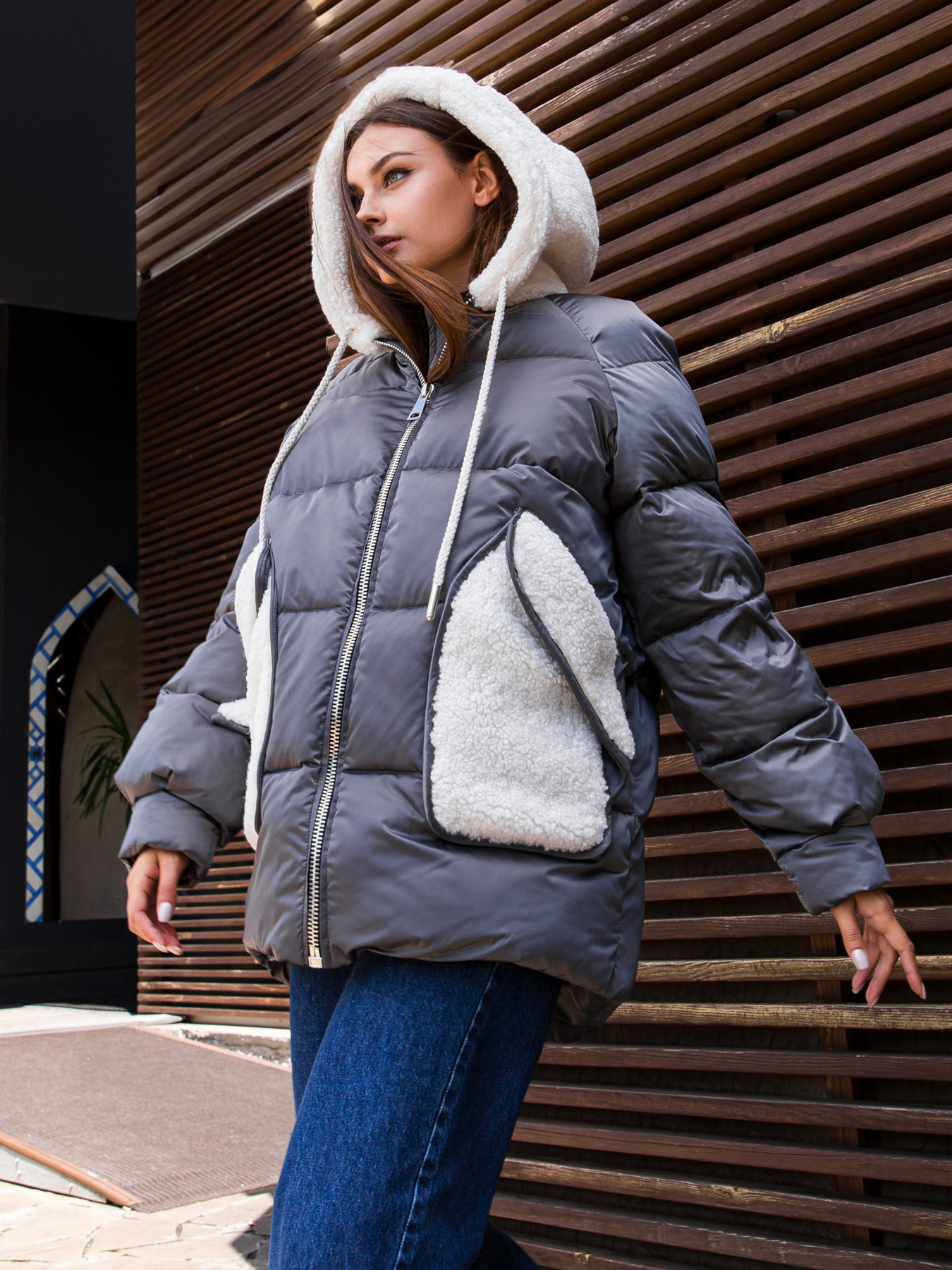 Куртки MilaNova модель Куртка К-271 серый Фото