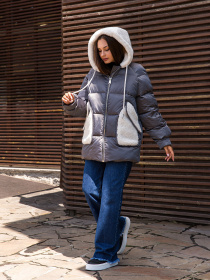 Куртки MilaNova модель Куртка К-271 серый Фото